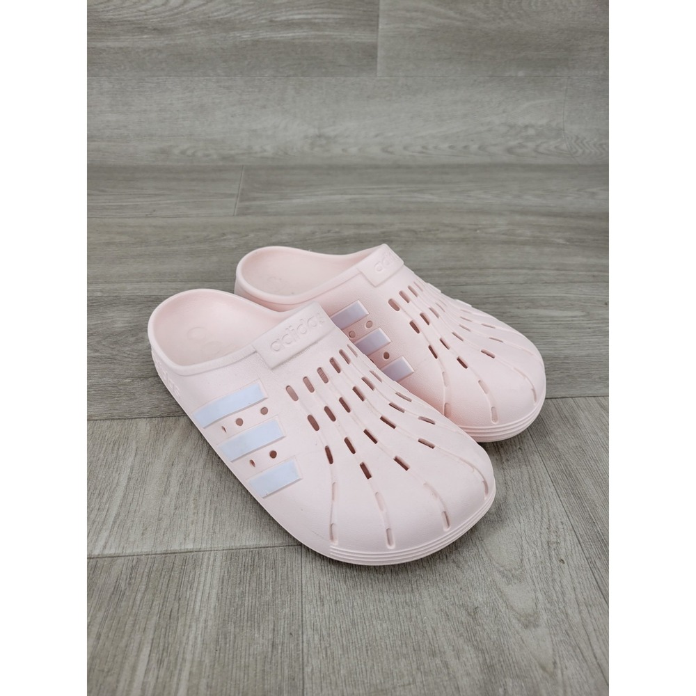 Adidas Adilette Clog Unisex Pink Cloud White Size Men 9 / Women 10 Wide Slides